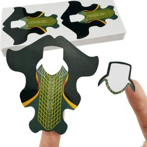 100pcs Ex-Long Adhesive Stiletto Nail Forms Guide for UV Gel Acrylic Curve